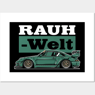 RWB-Green Posters and Art